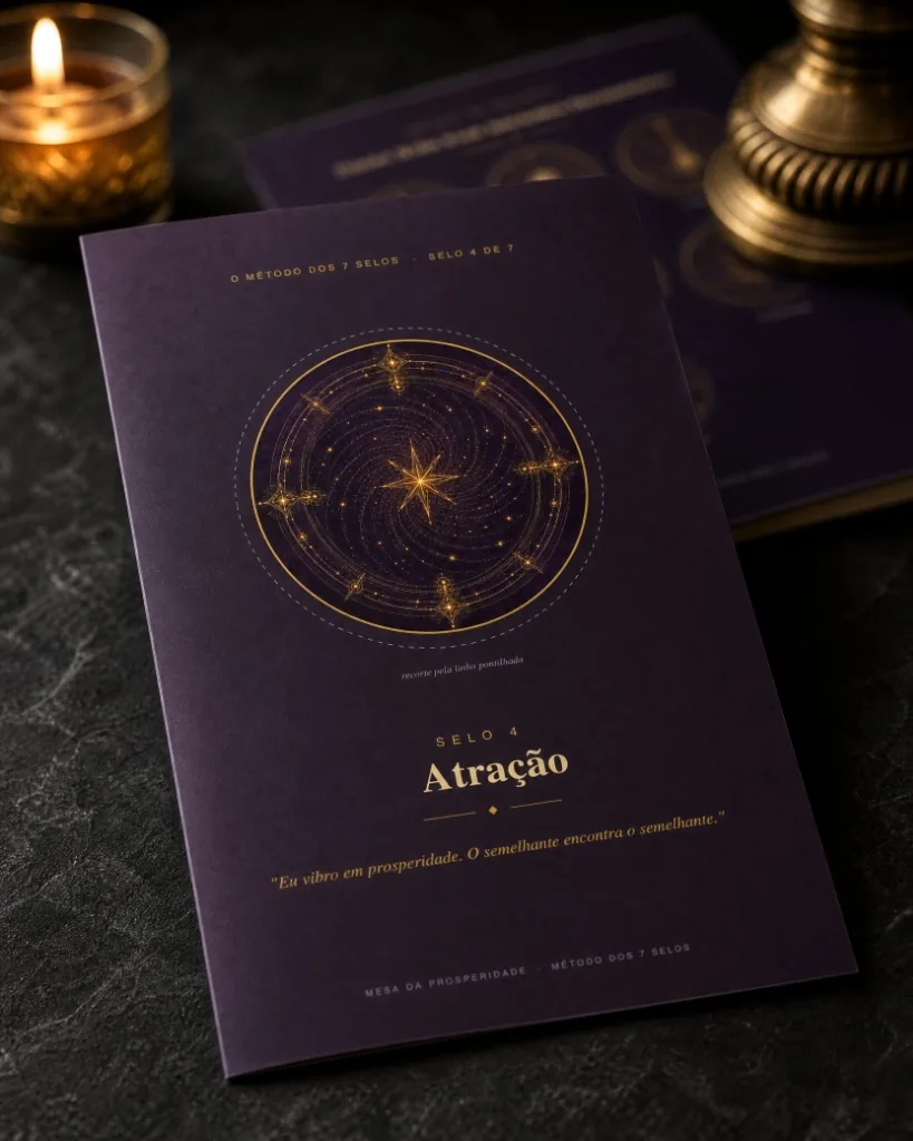 Amostra real da apostila - Página do Selo 4 da Mesa da Prosperidade