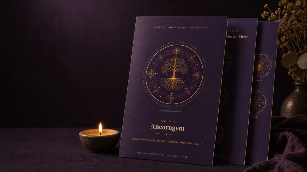 Amostra real da apostila - Página do Selo 5 da Mesa da Prosperidade