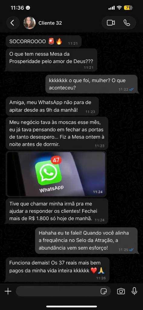Depoimento WhatsApp 6 - Clientes e fechamento de vendas